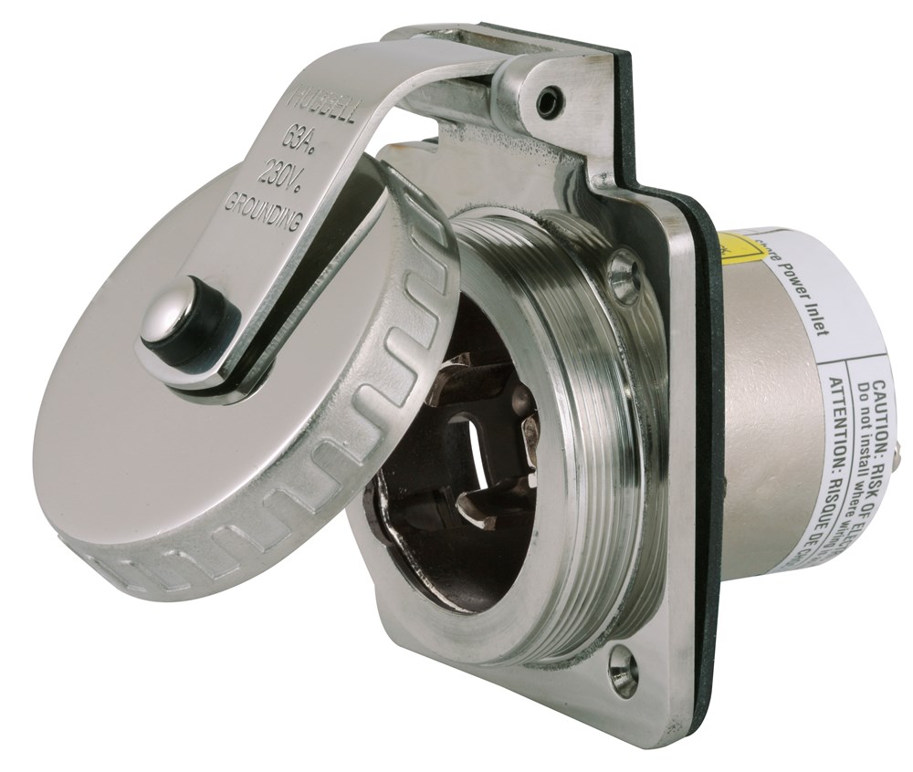 Product image for HWDK HBL363CRR LKG MARINE RCPT, 63A