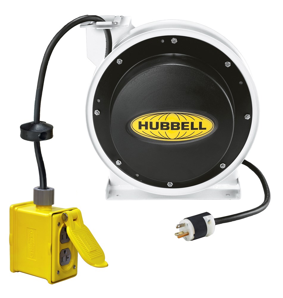 HUBBELL HBL45123R220W DUPLEX CORD REEL Gordon Electric Supply, Inc.