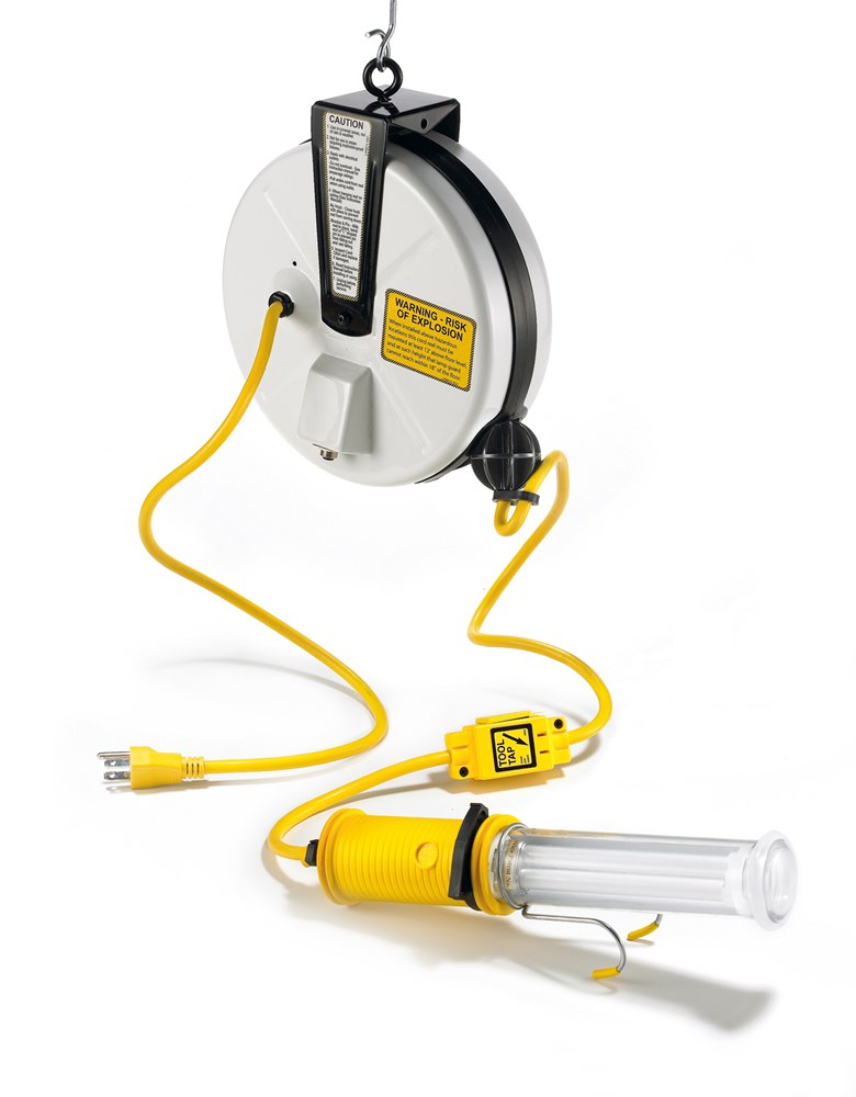 Product image for CORD REEL, 40', W/FLUOR LAMP