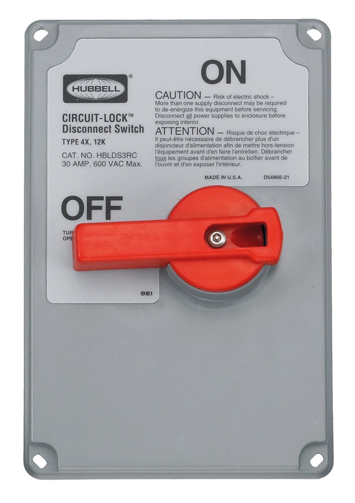 HUBBELL HBLDS10RC 100A UNFSD 4X DSC SW Gordon Electric Supply, Inc.