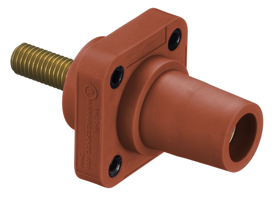 Product image for Hubbell HBLFRSCR Single Pole, 300/400A FeMale STUD RECEP, RD, TH