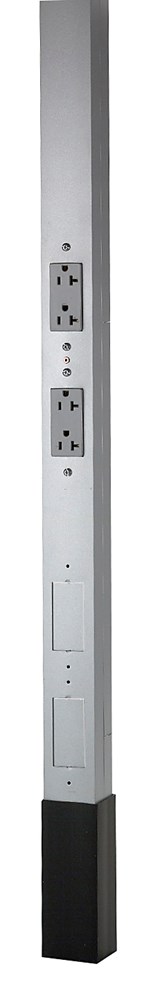 Product image for Hubbell HBLPP15AAL 15 Foot x 2 Inch Clear Anodized Aluminum Service Pole