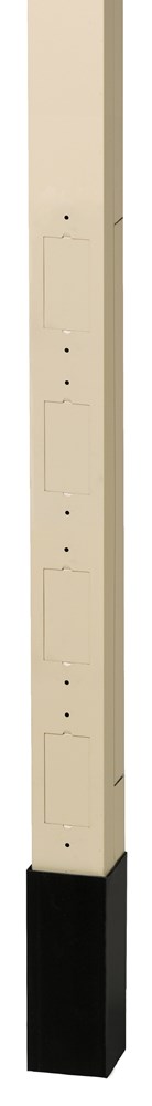 Product image for Hubbell HBLPPO12AI 12 Foot x 2 Inch Ivory Aluminum Service Pole