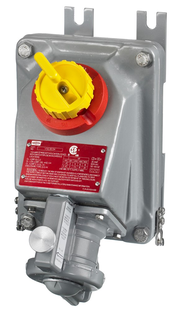 Product image for Hubbell HBLVSQ602360A 2W3P HZD INTERLOCK RECEPT