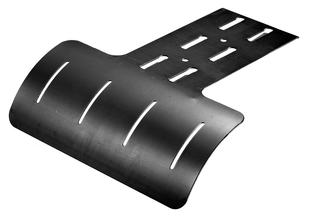 Product image for Currnet HBTVDBK Fabricated Standard Vertical Down, For Use With 7-3/4 in W Wire Basket Trays, Steel, Black