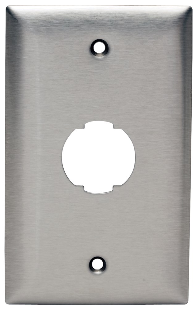 Product image for Hubbell HISF11FACEPLATE, HI-IMPACT, SS, 1-G, 1P