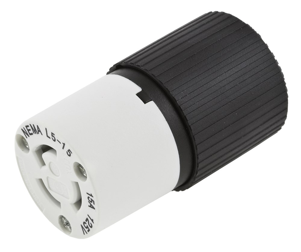 Product image for Hubbell L530C Hubbell-Pro 30Amp 125v Black Nylon Locking Connector Body