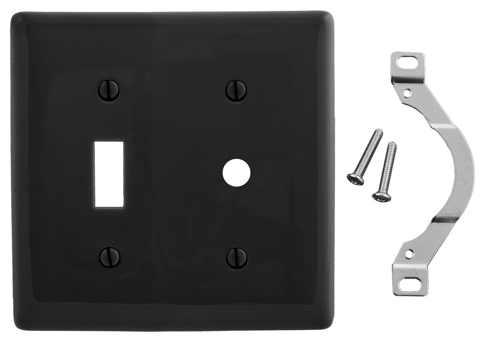 Product image for HPW NP112BK WALLPLATE, 2-G, 1) TOG