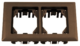 Product image for Hubbell PFBRFBR2CARP FLANGE, PLASTIC, 2-G, RECT, BR