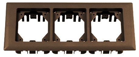 Product image for Hubbell PFBRFBR3CARP FLANGE, PLASTIC, 3-G, RECT, BR