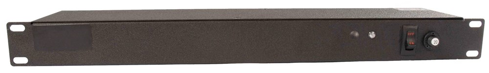 Product image for Hubbell PR10120 POWSTRP, 19" RKMNT, 20A/120V, BCK, 120V