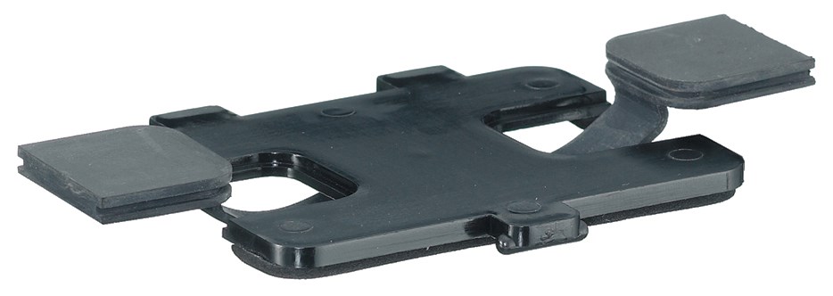 Product image for Hubbell RF407BK Hinged Nylon Replacement Door Cover, w/ Neoprene Gasket - Black