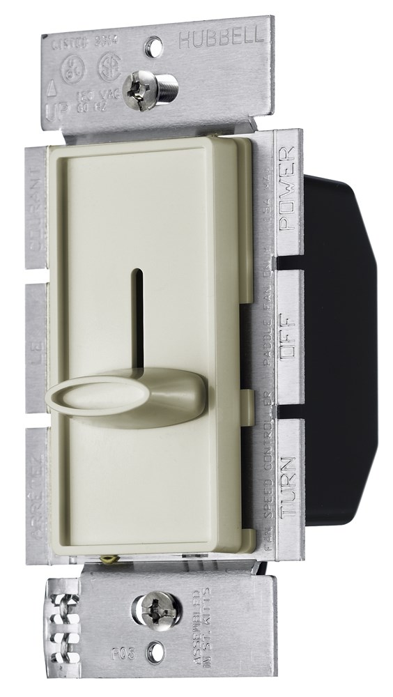 Product image for Hubbell RS600IDIMMER, SP, SLIDER, 600W 120V, IVORY