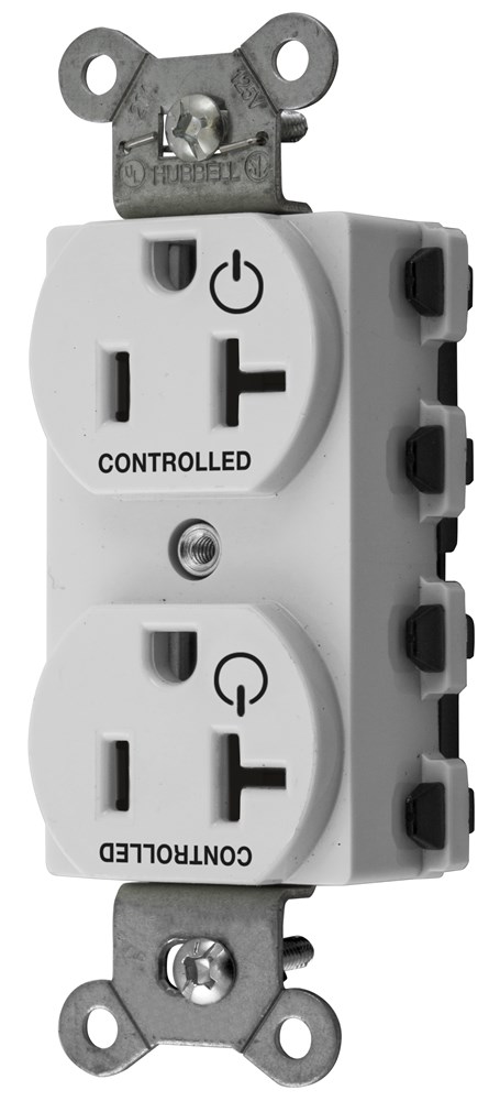 Product image for Hubbell SNAP5362C2W SnapConnect® CONTROLLED 20A 125, WH