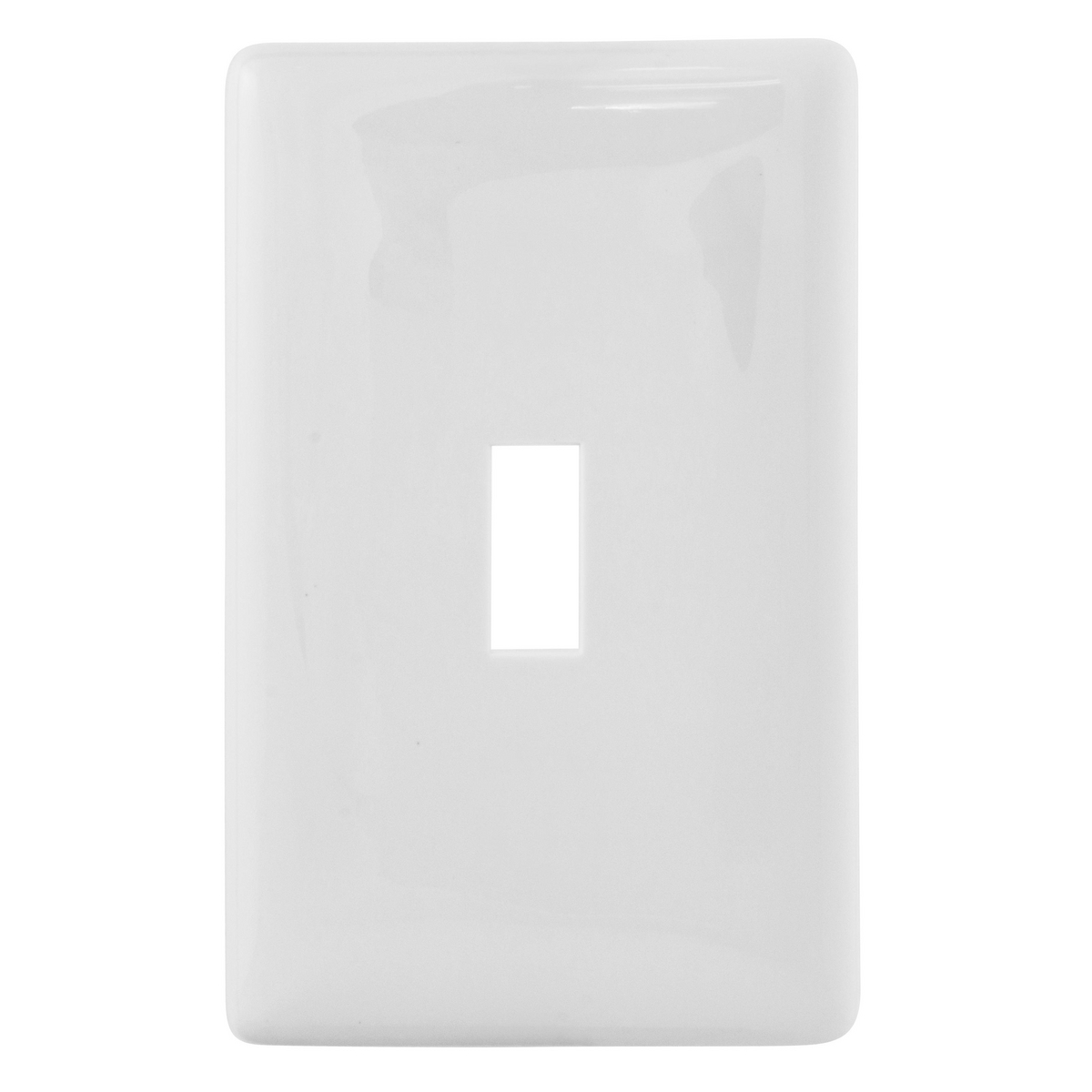 Product image for Hubbell NPS1W WALLPLATE, 1G TOG, SNAP-ON, WHITE
