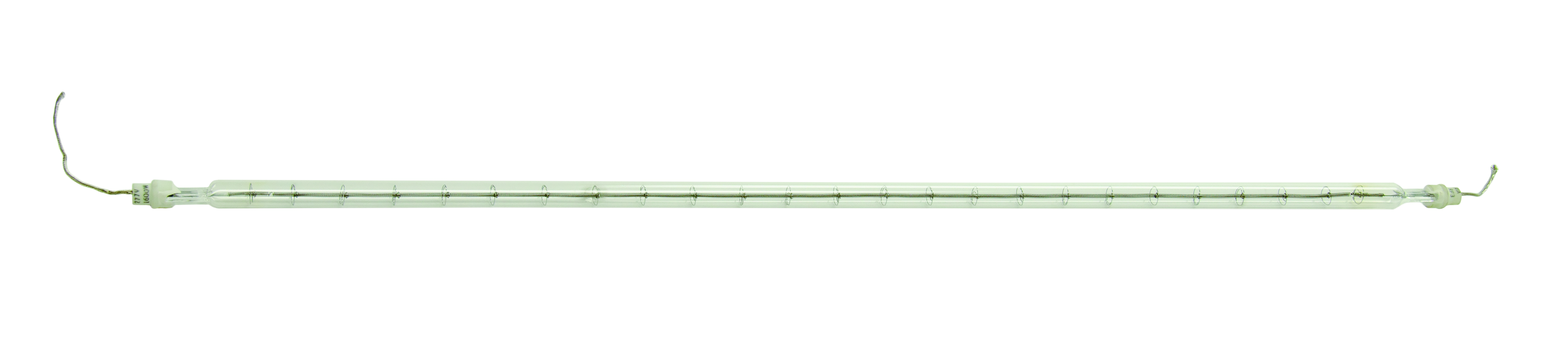 Quartz Lamp, Fostoria, Size- 3/8 IN, 480 V, Frequency Rating- 50/60 HZ, 1600 WTT, Style- Coiled Element with Sealed Porcelain End Caps, Insert Length- 19-11/16 IN, Housing Quartz. For Use With 222/223 Mul-T-Mount Electric Infrared Heater, MM-24A Mitey Midget Electric Infrared Heater