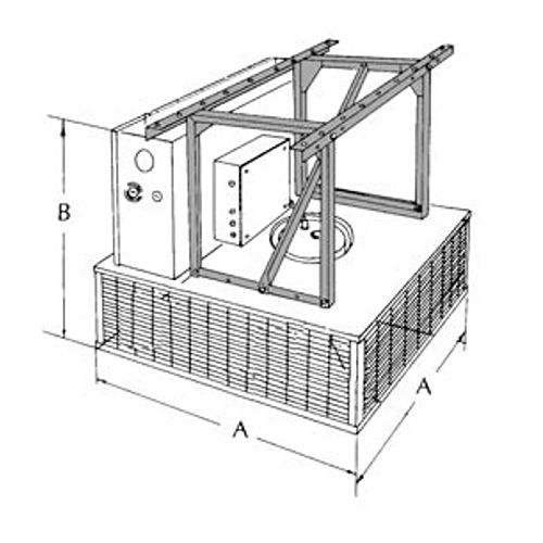 Mounting Bracket, Wall/Ceiling Mount. For Use With 5 KW - 20 KW 2600 Series Downflow Unit Heaters