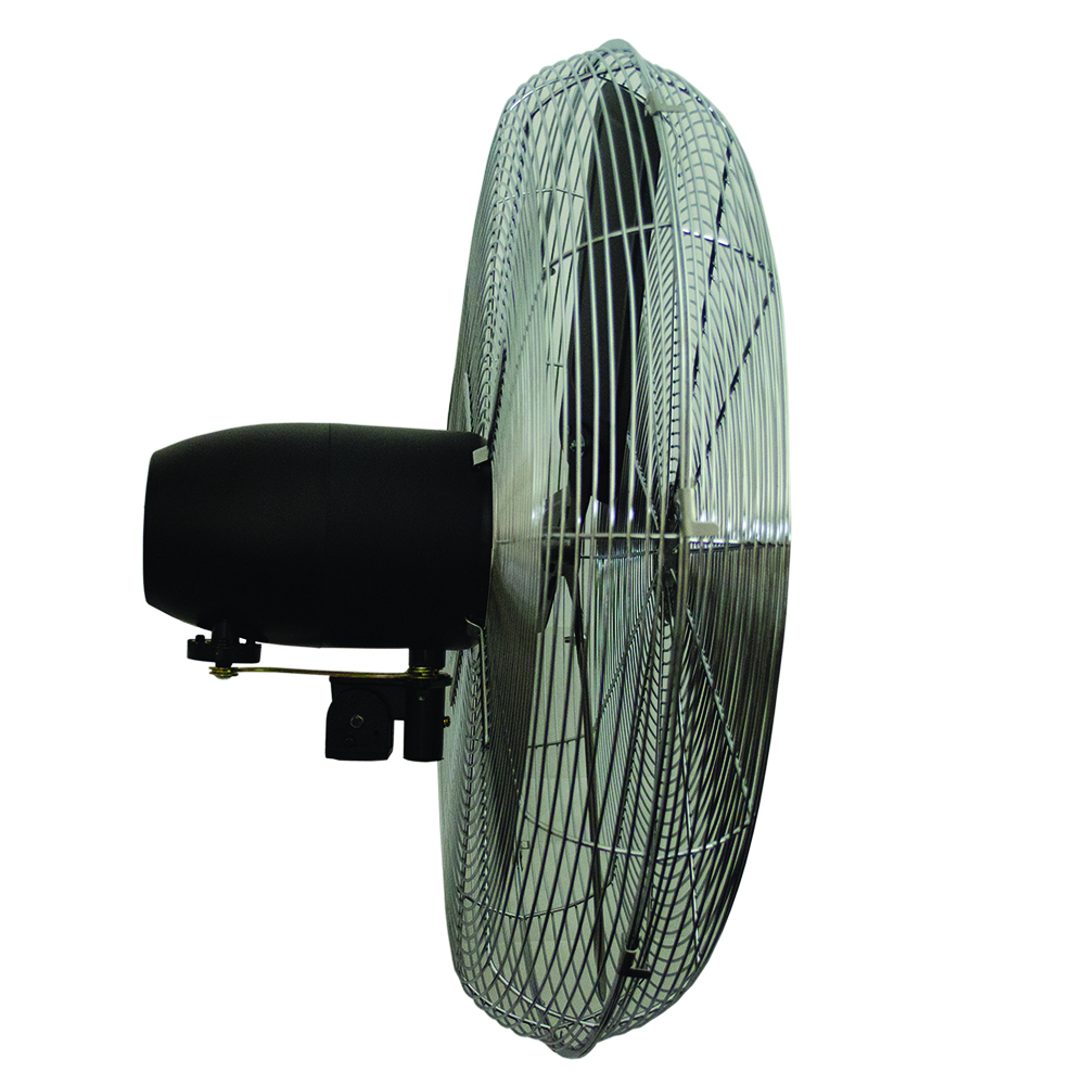 Oscillating Fan, Blade Size- 25 IN, CFM 3200 (High) 3000 (med) 2800 (Low), 1/4 HP, 1.1/1.15/1.45 AMP, Speed- 930/1020/1100 RPM, 120 V, 3 Speeds, Paddle Blade, Motor Drive Type, 1 PH, Wall Mount