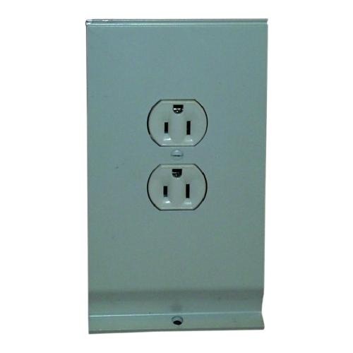 Receptacle Section Mounted in Blank, Bankers Bronze, 120 VAC, 15 AMP. For Use With 2900C Series Electric Baseboard - Heavy Duty Commercial Convection Heater