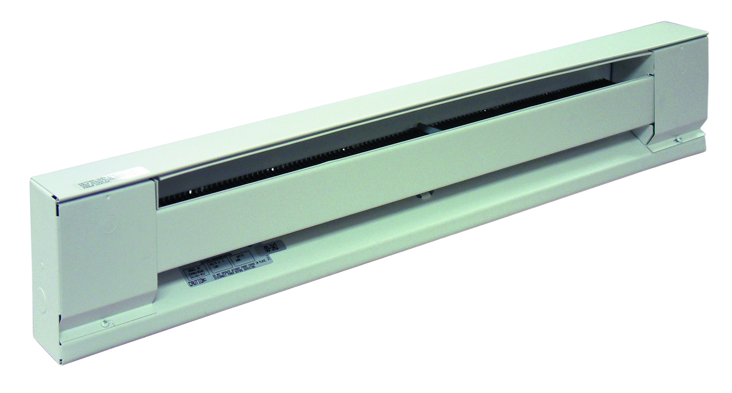 Electric Baseboard - Stainless Steel Element Convection Heater, 208 V, 1 PH, 2.9 AMP, Steel Housing Material, Wall Mounting, Dimensions- 36 Length X 2-1/2 Depth X 6 Height IN, 600 WTT, BTU Rating- 2040, Ivory