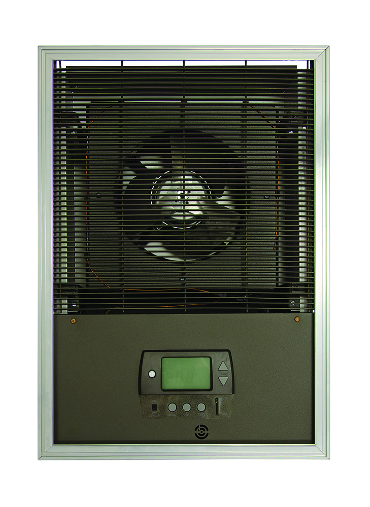4 KW 208V Heavy Duty Fan Forced Wall Heater with Setback Thermostat