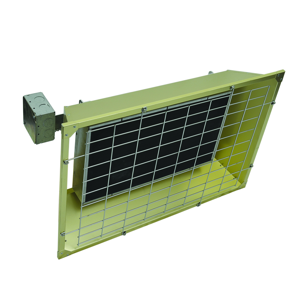 4.30 KW 208V Heavy Duty Overhead Infrared Flat Panel Emitter Suspension Mount