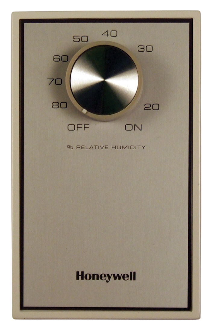 Electromechanical De-Humidistat, 7.5 at 125 VAC, 3.75 at 240 VAC, 20 - 80 Pct Relative Humidity Range