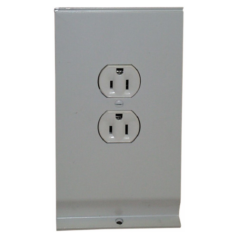 Electrical Receptacle, 15 AMP, 120 V, White. For Use With Hydronic & Architectural Electric Baseboard Heater