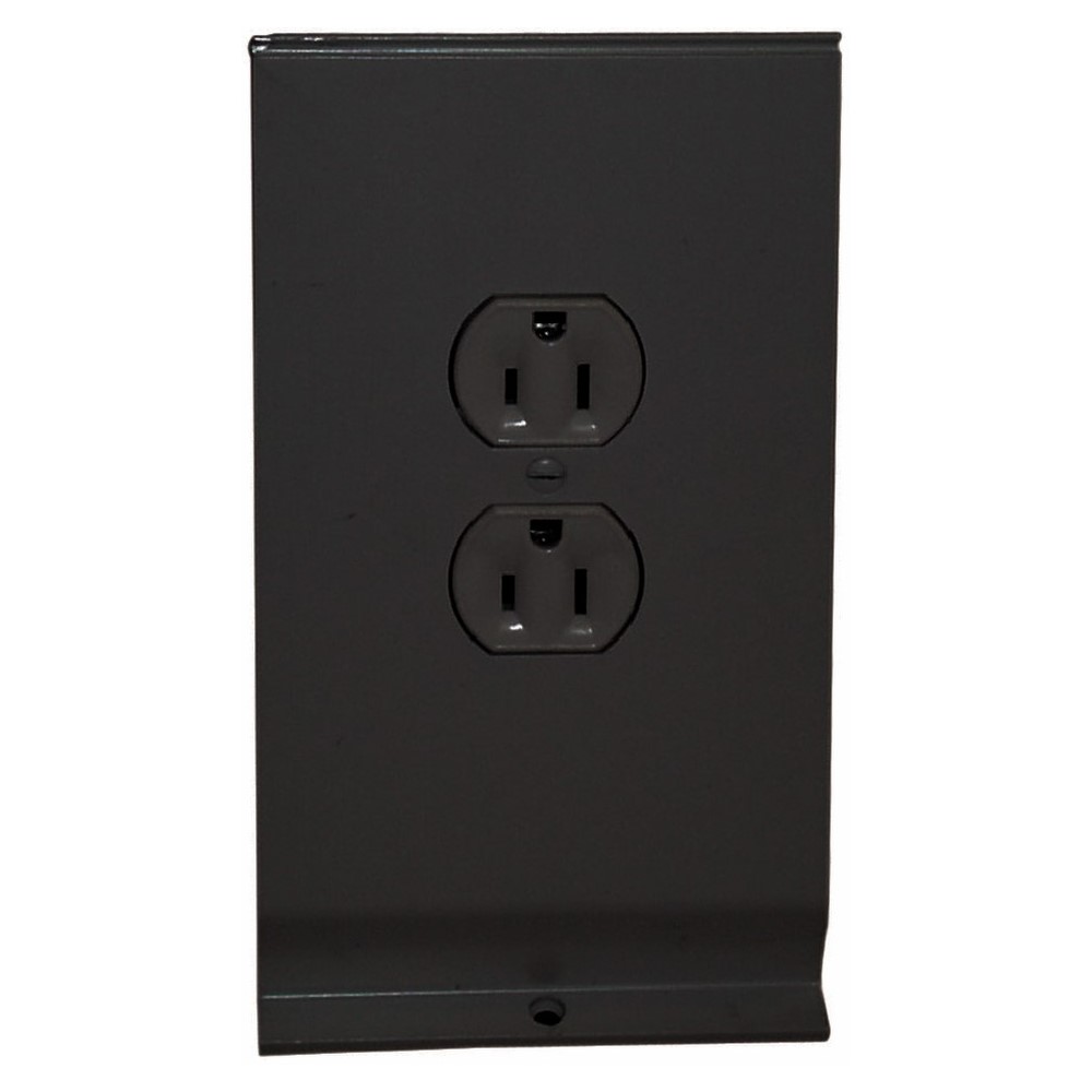 Electrical Receptacle, 15 AMP, 120 V, Brown. For Use With Hydronic & Architectural Electric Baseboard Heater