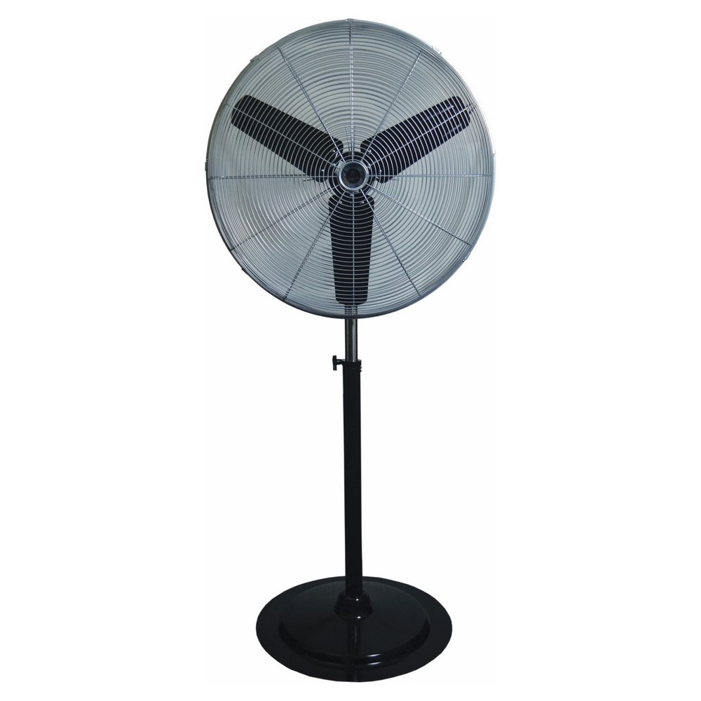 Oscillating Fan, Blade Size- 30 IN, CFM 4200(High) 3800 (med) 3500 (Low), 1/3 HP, 1.6/1.8/2 AMP, Speed- 930/1020/1100 RPM, 120 V, 3 Speeds, Paddle Blade, Motor Drive Type, 1 PH, Pedestal Mount