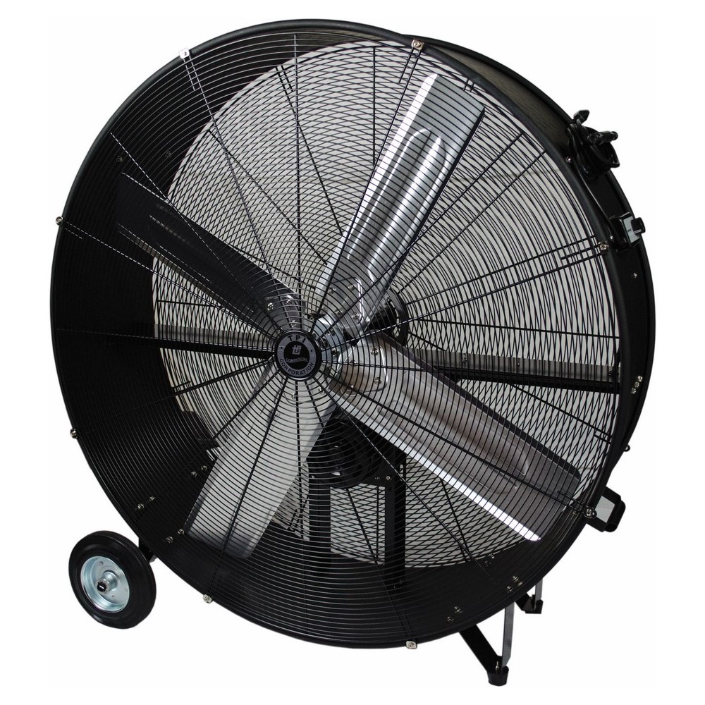 42 IN Belt Drive Portable Blower, 120 V, 1 PH, 6.5 AMP, Wheel Diameter- 5 IN, AC Motor, ODP Motor Enclosure, Floor Mounting, Steel Housing Material, Powder Coated Finish