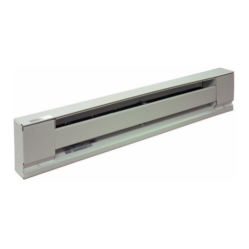 Electric Baseboard - Stainless Steel Element Convection Heater, 277/240 V, 1 PH, 2.2/1.9 AMP, Steel Housing Material, Wall Mounting, Dimensions- 36 2-1/2 Depth X 6 Height IN, 600/450 WTT, BTU Rating- 2040/1530, Color-Ivory