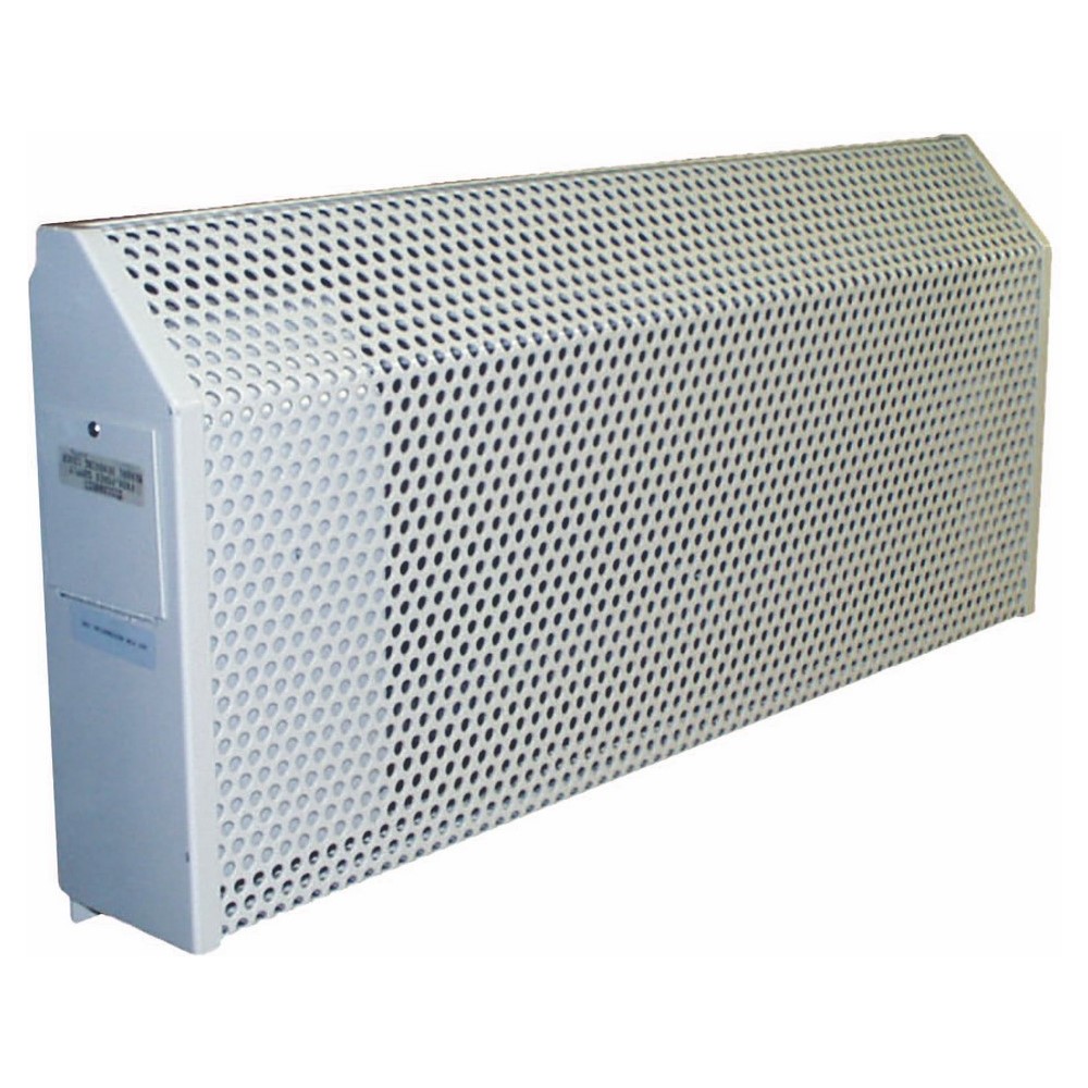 Institutional Wall Convector Heater, Electric, 277 V, 1 PH, 2.708 AMP, Steel Housing Material, Wall Mounting, Dimensions- 28 Length X 5 Width X 18Height IN, 750 WTT, BTU Rating- 2560, Ivory