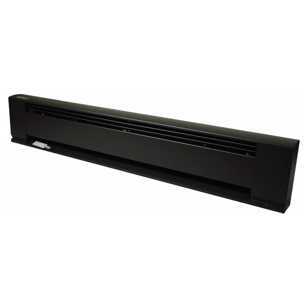 Architectural Electric Baseboard Heater, 208 V, 1 PH, 12 AMP, Aluminum Housing, Wall Mounting, Dimensions- 120 Length X 3Width X 8.50 Height IN, 2500 WTT, BTU Rating- 8532, Brown