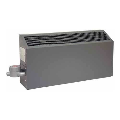 Hazardous Location Wall Convector, Cabinet Style, 480 V, 3 PH, 4.1 AMP, Steel Housing Material, Wall Mounting, Dimensions- 58 Length X 9 Width X 18 Height IN, 3400WTT, BTU Rating- 11604, Gray