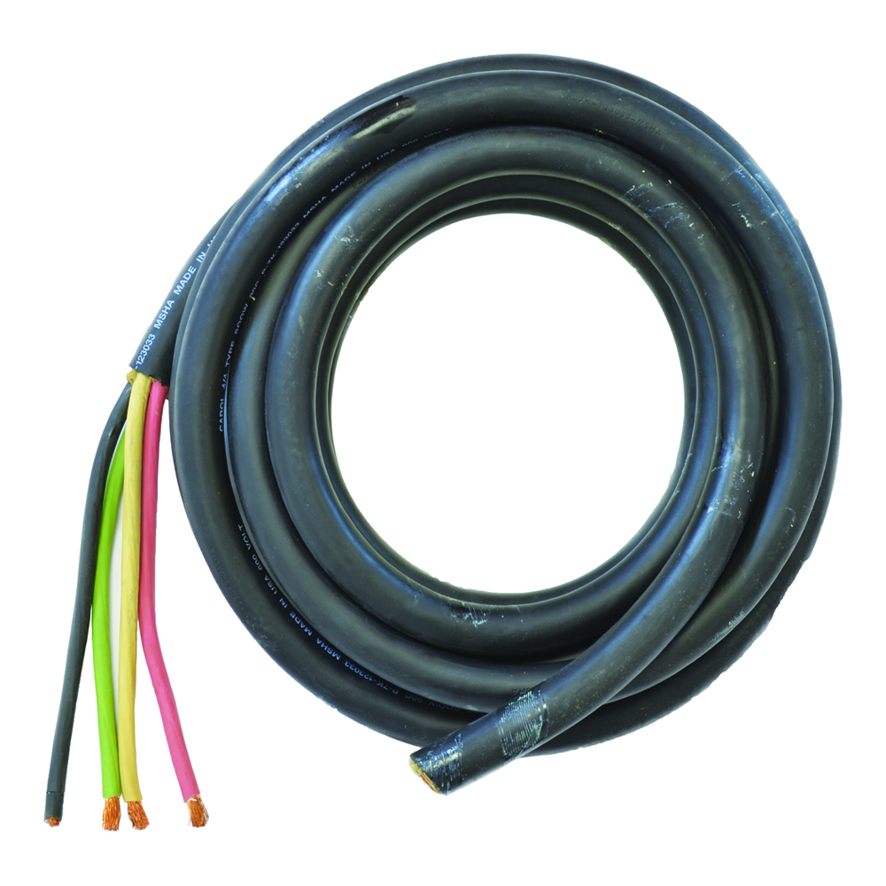 25 FT SO Power Cord, 4 conductors, 4 AWG. For Use With FES Series Heat Wave Portable Electric & Wall or Ceiling Mounted Salamander, FES4548E Salamander