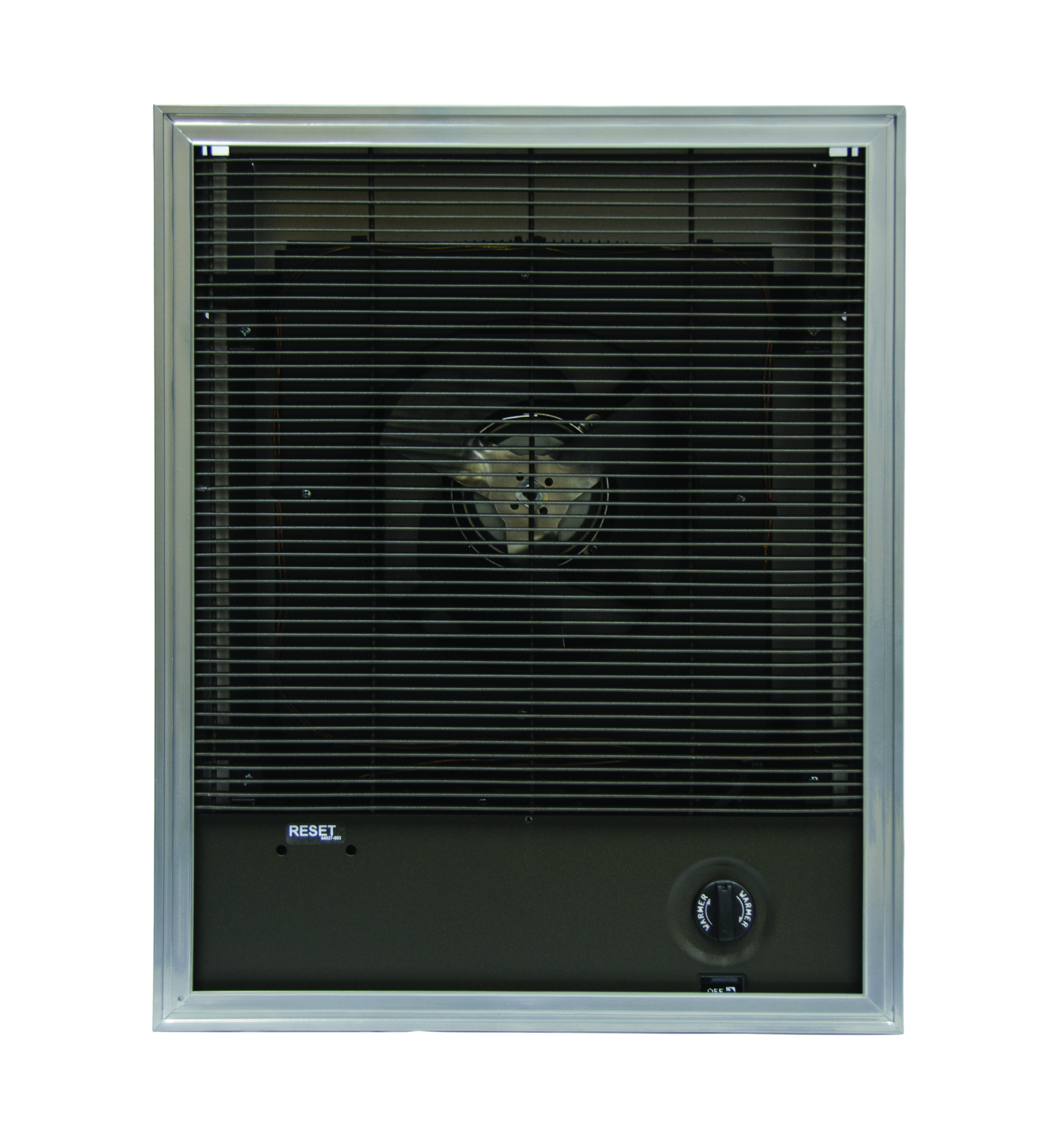 Heavy-Duty Fan Forced Wall Heater, 3 phase, 3000 WTT, 208 V, Wall mounting, Steel housing, 14-1/4 x 19-3/8 x 4-1/4 IN, 1400 RPM, 60 to 120 Degrees Fahrenheit temperature range, 8.3 AMP, 41 LB