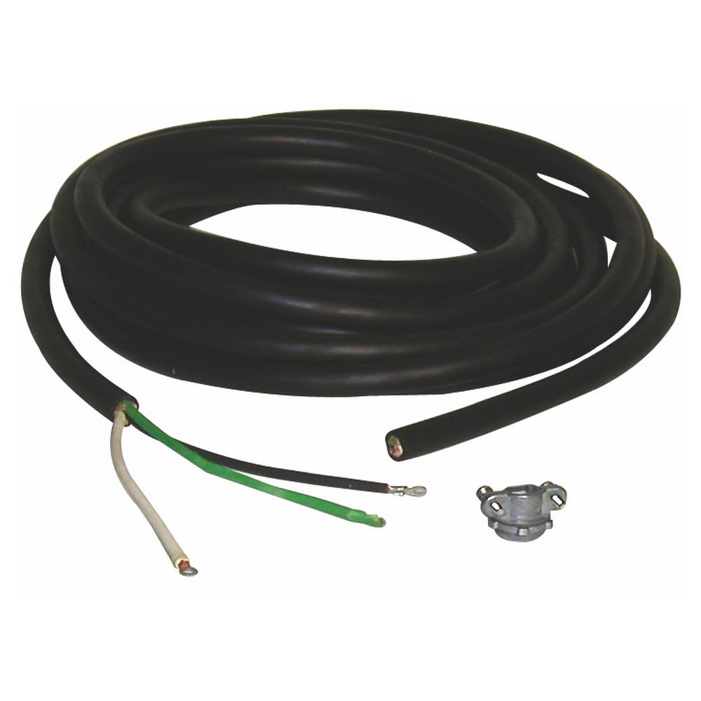 25 FT Power Cord, 3 conductors, 10 AWG conductor size. For Use With FSP Series Portable Metal Sheath Electric Infrared Heater