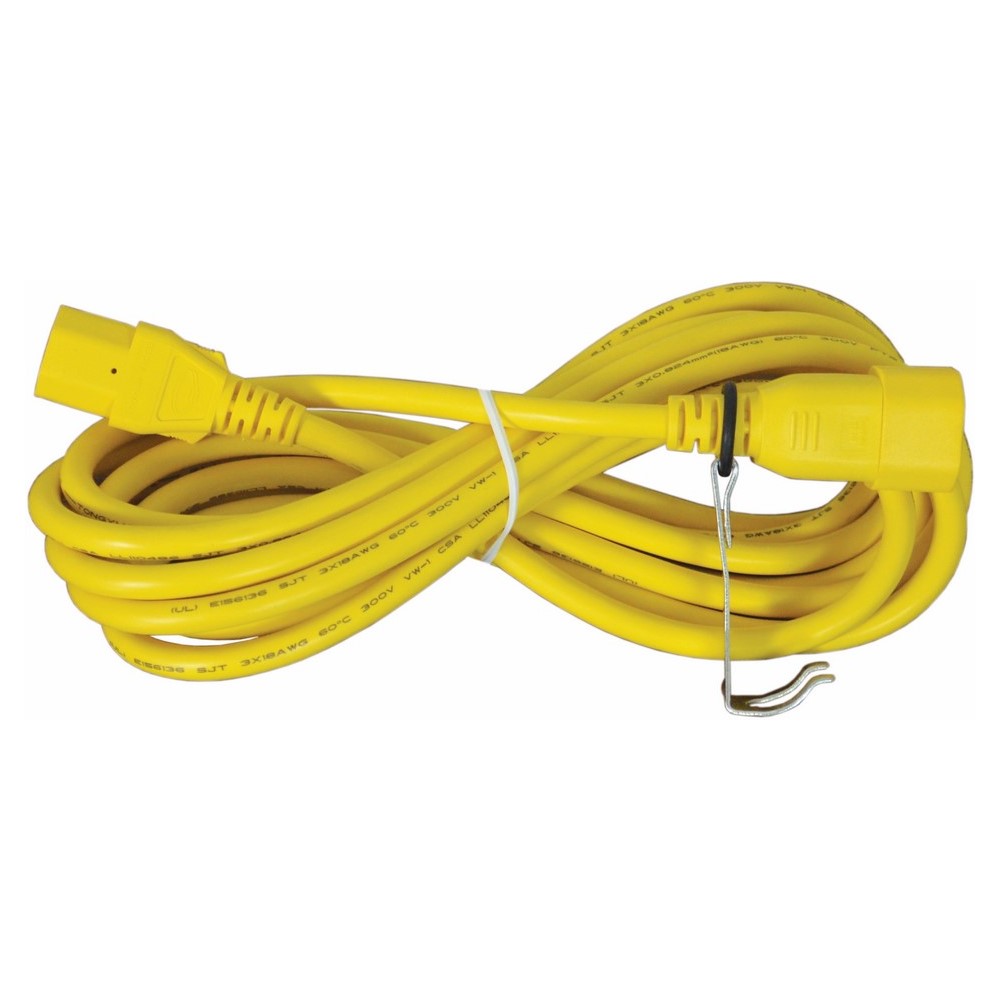 12 FT Yellow Extension Cord, Weight- 2 LB
