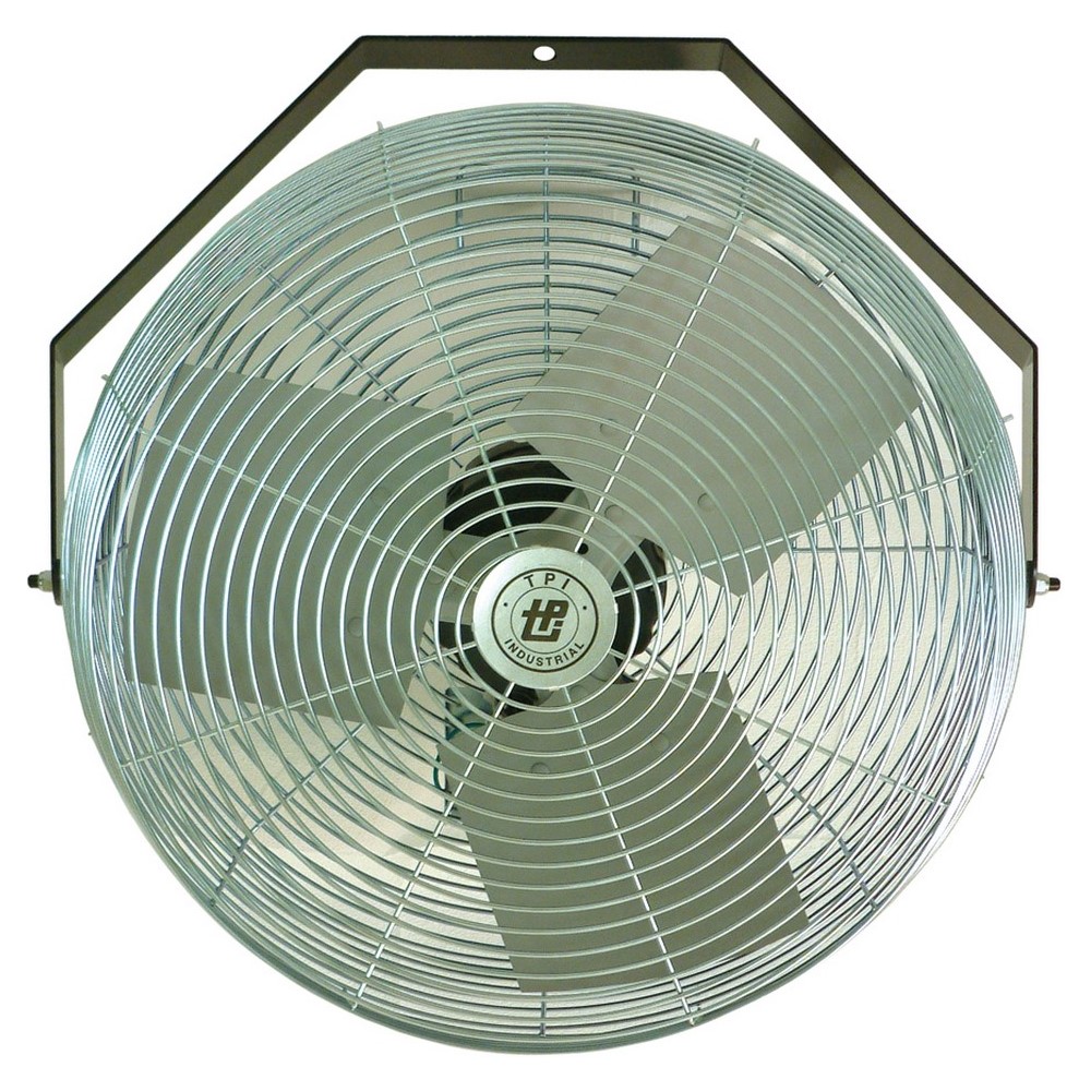 24 IN Industrial Mounted Workstation Fan, 120 V, Flow Rate- 3600/5200/5850 CFM, 1 PH, 2.4 AMP, Fan Speed- 1200/1484/1634 RPM, Wall, Ceiling, Work Bench, Machine mounting, AC Motor