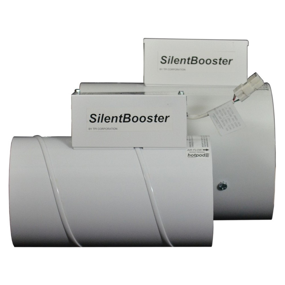 Silent Booster, Cord Set, Supplemental, Length- 11 IN, SB Series, 4 WTT, 120 V, 15 AMP, Width- 10-1/2 IN, Height- 8 IN, Air Flow- 210 CFM