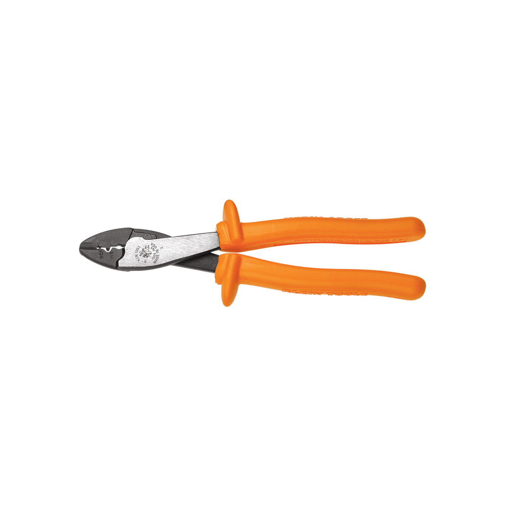 Insulated Crimping and Cutting Tool, Crimper crimps insulated and non-insulated 10-22 AWG solderless terminals and connectors