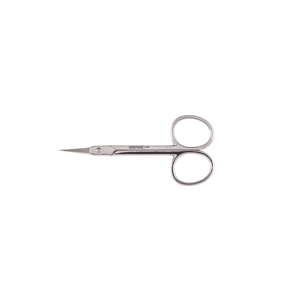 Embroidery Scissor, Fine Point. Curved Blade, Scissor are made of hot forged, high carbon steel