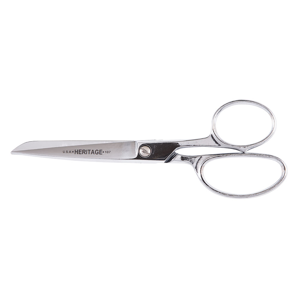 Straight Trimmer Scissors, 7-Inch, Scissors are chrome over nickel plated, carbon steel
