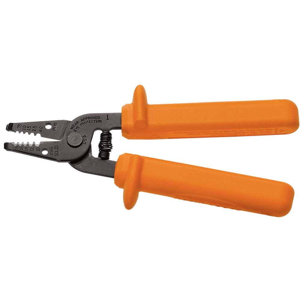 Insulated Wire Stripper and Cutter, Individually tested to meet or exceed ASTM F1505-16 and IEC 60900:2018 standards for insulated tools