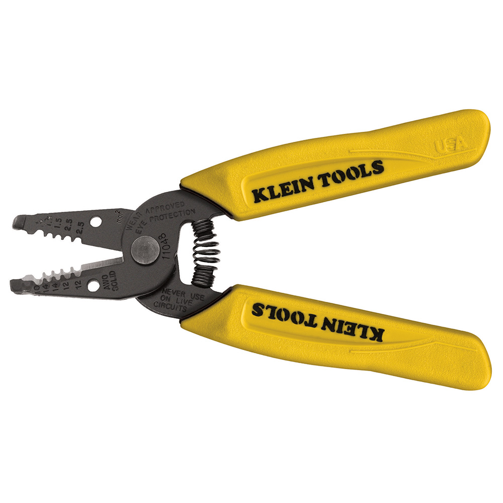Dual-Wire Stripper/Cutter for Solid Wire, Strips two wires in a single motion
