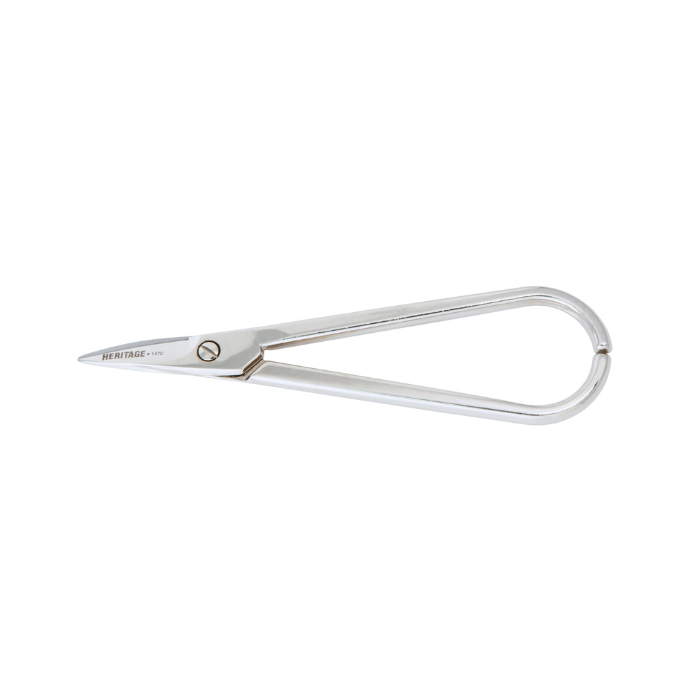 Light Metal Snips with Curved Blades, Nickel plated carbon steel