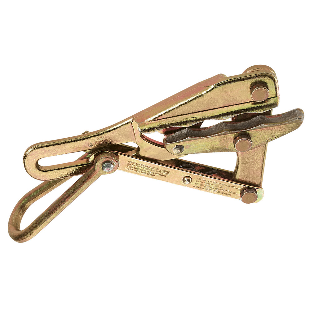 Grip for PVC-Covered Conductors 0.79-Inch, Serpentine jaws are specially machined to allow insertion of insulated conductor through the jaws, which reduces danger of slippage which might result in insulation damage