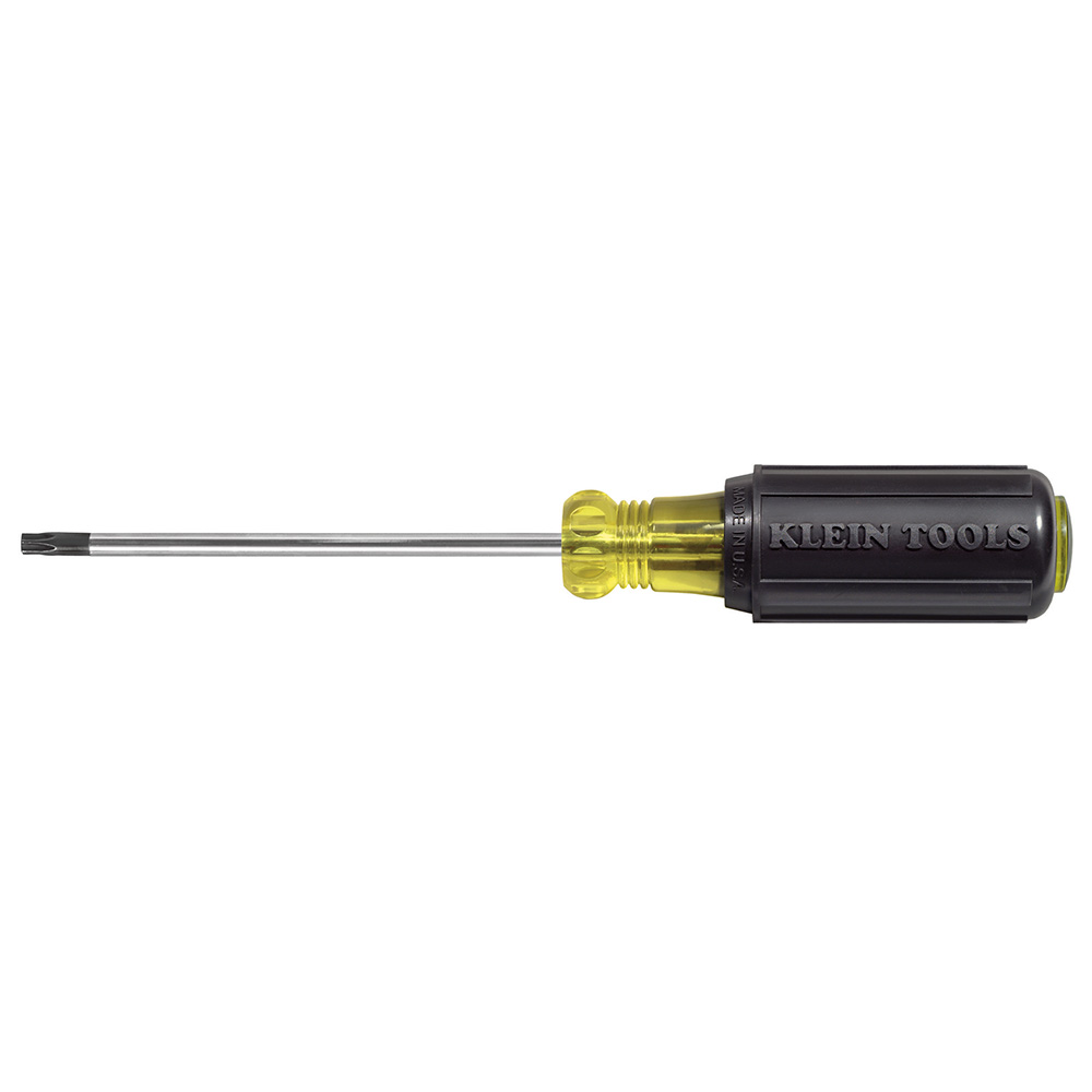 T25 TORX® Screwdriver, Round Shank, Cushion Grip, Cushion-Grip handle for greater torque and comfort with color coded handle end for quick and easy identification