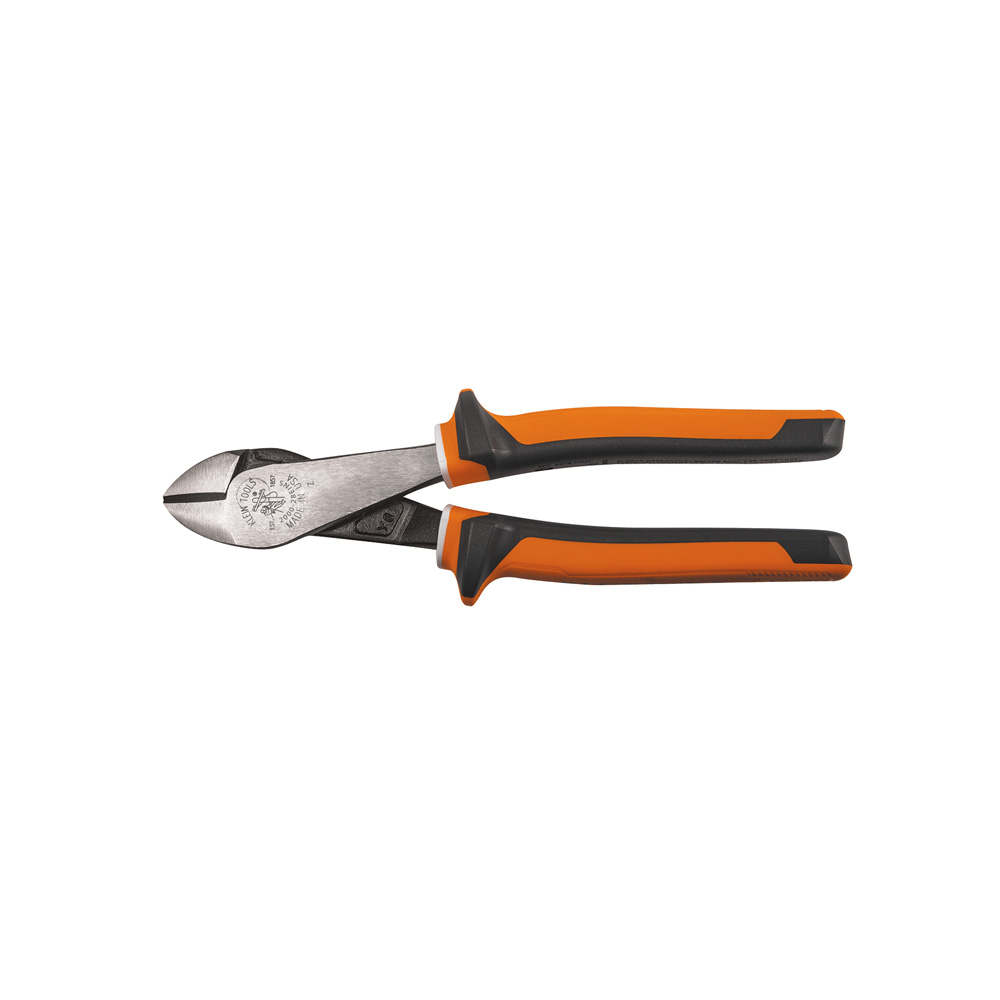 Diagonal Cutting Pliers, Insulated, Slim Handle, 8-Inch, Insulated pliers are 1000V Rated for safety on the job and VDE Certified with unique three-part insulation with white underlayer that provides a warning sign when insulation may be compromised